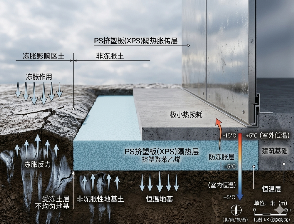地面冻胀控制